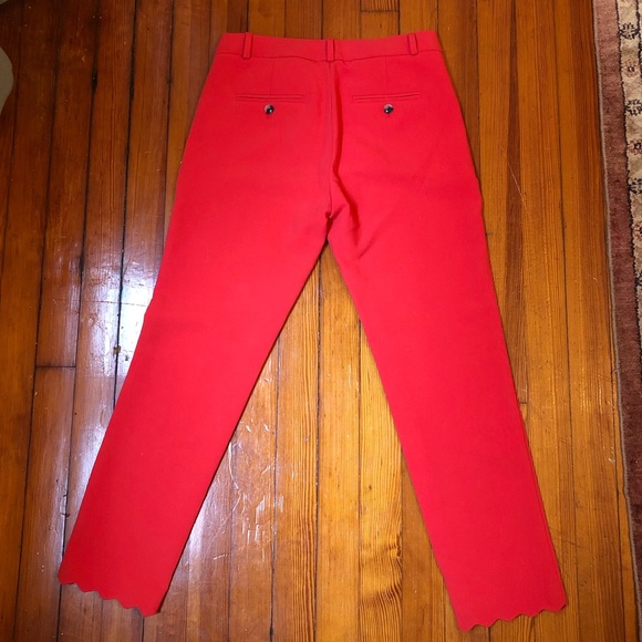 Avery Straight-Fit Scalloped Ankle Pant - Picture 3 of 6